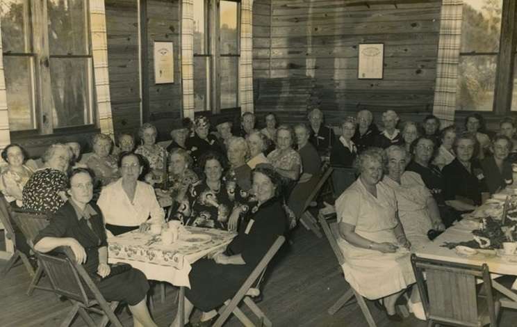 Christman was a member of Gulfport’s Home Demonstration Club, shown here at a Christmas party at Scout Hall in the late 1940s.