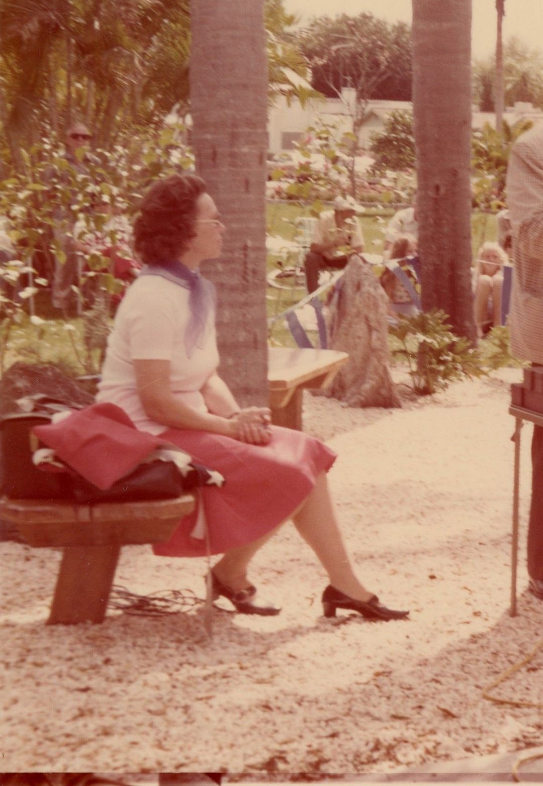 Woman sitting on a bench